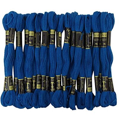 ANCHOR Hand Cross Stitch Stranded Baumwolle Stickgarn Floss Packung mit 25 Skeins-Royal Blue ANCHOR Hand Cross Stitch Stranded Baumwolle Stickgarn Floss Packung mit 25 Skeins-Royal Blue