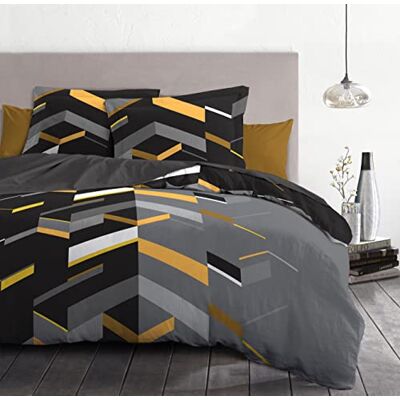 HOME LINGE PASSION Home Passion Bettwäsche 3 teilig Marco Yellow 100% 57 Fäden, Baumwolle, Mehrfarbig, 220 x 240 x 0,1 cm HOME LINGE PASSION Home Passion Bettwäsche 3 teilig Marco Yellow 100% 57 Fäden, Baumwolle, Mehrfarbig, 220 x 240 x 0,1 cm