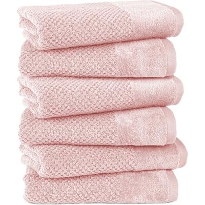 Pure Handtuch 50x100cm 6er-Pack aus 100% Baumwolle Rosa Waschbar bis 60°C, trocknergeeignet weich & saugstark Pure Handtuch 50x100cm 6er-Pack aus 100% Baumwolle Rosa Waschbar bis 60°C, trocknergeeignet weich & saugstark
