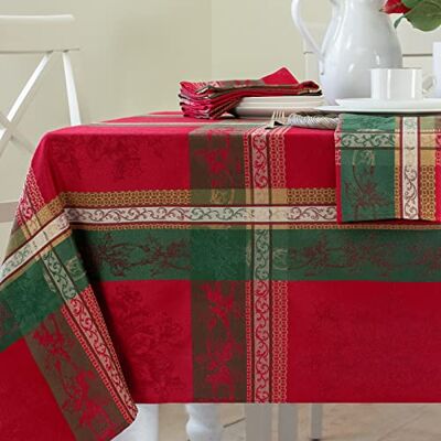 Benson Mills Holiday Legacy garngefärbte Jacquard-Tischdecke, Feiertags-, Winter- und Weihnachts-Tischdecke (Mehrfarbig, 132,1 x 177,8 cm, rechteckig) Benson Mills Holiday Legacy garngefärbte Jacquard-Tischdecke, Feiertags-, Winter- und Weihnachts-Tischdecke (Mehrfarbig, 132,1 x 177,8 cm, rechteckig)