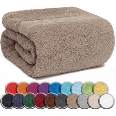 NatureMark SAUNATUCH/Badetuch – Premium Qualität 80x200cm – Sauna-Handtuch 100% Baumwolle – Farbe: Sand/Beige NatureMark SAUNATUCH/Badetuch – Premium Qualität 80x200cm – Sauna-Handtuch 100% Baumwolle – Farbe: Sand/Beige