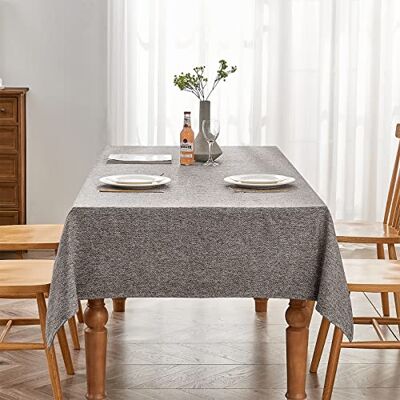 Falcon Tischdecke in Grau 140 x 240 cm, schmutzabweisend, mit Jacquard Rechteckig, wasserabweisend,bügelfrei, waschbar, Restaurant, Küche, Party, Dekorativ, Weihnachten, Neujahr, Café, Garten Falcon Tischdecke in Grau 140 x 240 cm, schmutzabweisend, mit Jacquard Rechteckig, wasserabweisend,bügelfrei, waschbar, Restaurant, Küche, Party, Dekorativ, Weihnachten, Neujahr, Café, Garten