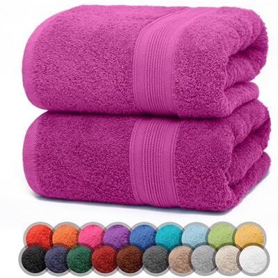 NatureMark 2er Pack DUSCHTÜCHER Premium Qualität 70x140cm DUSCHTUCH Dusch-Handtuch Doppelpack Farbe: Pink NatureMark 2er Pack DUSCHTÜCHER Premium Qualität 70x140cm DUSCHTUCH Dusch-Handtuch Doppelpack Farbe: Pink