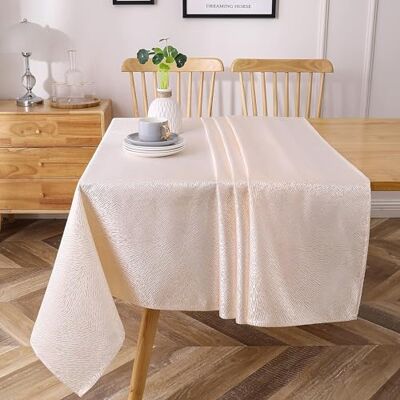 Majestic Polyester-Tischdecken für rechteckige Tische (70/120) – TC1362 Jacquard Drench Gold Print Saumstich Esstischabdeckung dekorative, waschbare Tischdecke für Küche, Esszimmer Majestic Polyester-Tischdecken für rechteckige Tische (70/120) – TC1362 Jacquard Drench Gold Print Saumstich Esstischabdeckung dekorative, waschbare Tischdecke für Küche, Esszimmer
