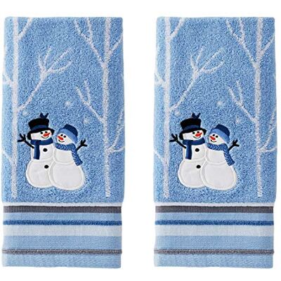 SKL Home by Saturday Knight Ltd. Winter Friends Handtuch-Set, Blau SKL Home by Saturday Knight Ltd. Winter Friends Handtuch-Set, Blau