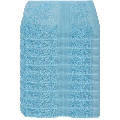Julie Julsen 10er Pack Gästetuch 29 Farben erhältlich weich und saugstark 500gsm Öko Tex Hellblau 30 x 50 cm B-Ware Julie Julsen 10er Pack Gästetuch 29 Farben erhältlich weich und saugstark 500gsm Öko Tex Hellblau 30 x 50 cm B-Ware