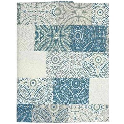 Kinvara Tischdecke, Segeltuch, schmutzabweisend, Fliesen, 140 x 180 cm, Blau, 6 Stück Kinvara Tischdecke, Segeltuch, schmutzabweisend, Fliesen, 140 x 180 cm, Blau, 6 Stück