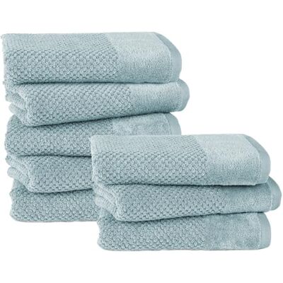 Pure Handtuch 50x100cm 8er-Pack aus 100% Baumwolle Türkis Waschbar bis 60°C, trocknergeeignet weich & saugstark Pure Handtuch 50x100cm 8er-Pack aus 100% Baumwolle Türkis Waschbar bis 60°C, trocknergeeignet weich & saugstark