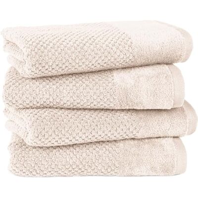 Pure Handtuch 50x100cm 4er-Pack aus 100% Baumwolle Creme Waschbar bis 60°C, trocknergeeignet weich & saugstark Pure Handtuch 50x100cm 4er-Pack aus 100% Baumwolle Creme Waschbar bis 60°C, trocknergeeignet weich & saugstark