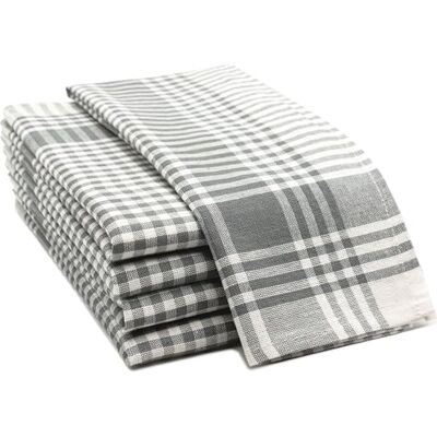ZOLLNER 5er Set Geschirrtücher Baumwolle in 50x70 cm saugstarke und robuste Küchentücher waschbar bis 60°C – in grau weiß kariert Gastronomiequalität Oeko Tex® Zertifiziert ZOLLNER 5er Set Geschirrtücher Baumwolle in 50x70 cm saugstarke und robuste Küchentücher waschbar bis 60°C – in grau weiß kariert Gastronomiequalität Oeko Tex® Zertifiziert