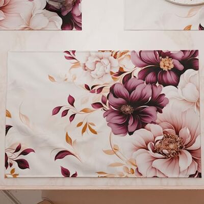PETTI Artigiani Italiani Amerikanische Tischsets mit Digitaldruck, amerikanische Tischsets aus Stoff und waschbar (Set von 2-30 x 45 cm) Dalian, 100% Made in Italy PETTI Artigiani Italiani Amerikanische Tischsets mit Digitaldruck, amerikanische Tischsets aus Stoff und waschbar (Set von 2-30 x 45 cm) Dalian, 100% Made in Italy