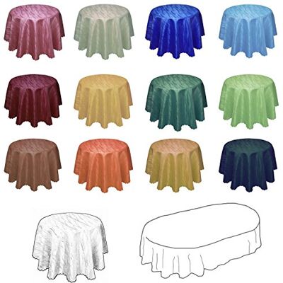 Unbekannt Damast YSN616 Tischdecke, Lotuseffekt 160x220 cm oval dunkelblau Unbekannt Damast YSN616 Tischdecke, Lotuseffekt 160x220 cm oval dunkelblau