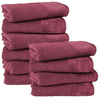 Pure Handtuch 50x100cm 10er-Pack aus 100% Baumwolle Beere Waschbar bis 60°C, trocknergeeignet weich & saugstark Pure Handtuch 50x100cm 10er-Pack aus 100% Baumwolle Beere Waschbar bis 60°C, trocknergeeignet weich & saugstark