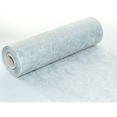 Sizo Vlasu Silber 30cm x 25m Tischläufer Dekorative Faser Sizo Vlasu Silber 30cm x 25m Tischläufer Dekorative Faser