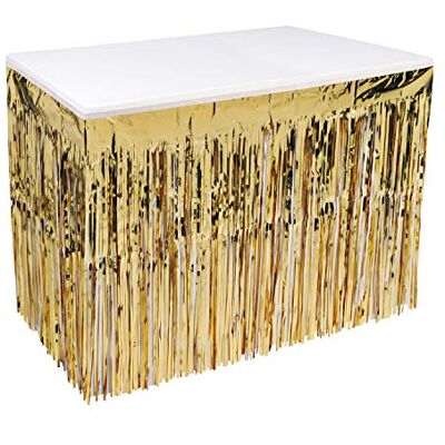Beistle Verpackte 1-lagige Tischsockelleiste in Goldmetallic Beistle Verpackte 1-lagige Tischsockelleiste in Goldmetallic
