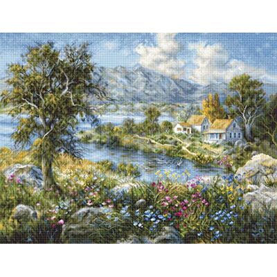 Luca-S Gobelin Set Gold Collection. Verzauberte Hütte Zählmuster, Multifarbig Luca-S Gobelin Set Gold Collection. Verzauberte Hütte Zählmuster, Multifarbig