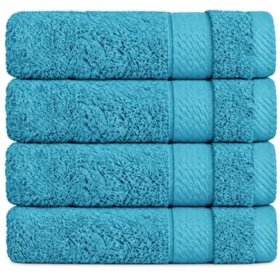Class Home Collection Badehandtücher 100x150, 4er Badetücher-Set, Türkis 500 g/m² Frottee 100% Baumwolle Weich & saugstark Strapazierfähig Bordüre Aufhängeschlaufe OEKO-TEX® STANDARD 100 Class Home Collection Badehandtücher 100x150, 4er Badetücher-Set, Türkis 500 g/m² Frottee 100% Baumwolle Weich & saugstark Strapazierfähig Bordüre Aufhängeschlaufe OEKO-TEX® STANDARD 100