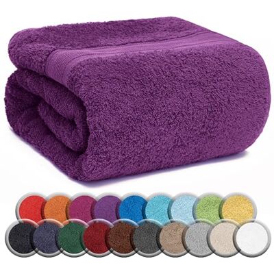 NatureMark SAUNATUCH/BADETÜCHER – Premium Qualität 80x200cm – Sauna-Handtuch 100% Baumwolle – Farbe: Lila NatureMark SAUNATUCH/BADETÜCHER – Premium Qualität 80x200cm – Sauna-Handtuch 100% Baumwolle – Farbe: Lila