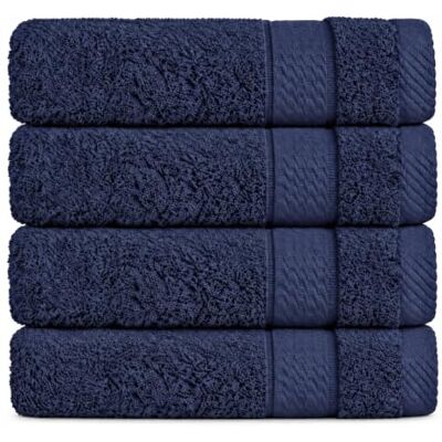 Class Home Collection Gästehandtücher 30x50, 4er Gästetuch-Set, Navy 500 g/m² Frottee 100% Baumwolle Weich & saugstark Strapazierfähig Bordüre Aufhängeschlaufe OEKO-TEX® STANDARD 100 Class Home Collection Gästehandtücher 30x50, 4er Gästetuch-Set, Navy 500 g/m² Frottee 100% Baumwolle Weich & saugstark Strapazierfähig Bordüre Aufhängeschlaufe OEKO-TEX® STANDARD 100