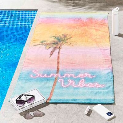 Catherine Lansfield Summer Vibes Strandtuch, 76 x 160 cm, 1 Paar Catherine Lansfield Summer Vibes Strandtuch, 76 x 160 cm, 1 Paar