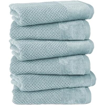 Pure Handtuch 50x100cm 6er-Pack aus 100% Baumwolle Türkis Waschbar bis 60°C, trocknergeeignet weich & saugstark Pure Handtuch 50x100cm 6er-Pack aus 100% Baumwolle Türkis Waschbar bis 60°C, trocknergeeignet weich & saugstark