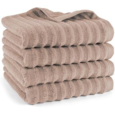 Pure Handtuch 4-TLG. 4x50x100cm 100% Baumwolle & Oeko-TEX, Hellbraun Spürbar weich, saugstark und ideal für Bad, Gäste und täglichen Komfort Pure Handtuch 4-TLG. 4x50x100cm 100% Baumwolle & Oeko-TEX, Hellbraun Spürbar weich, saugstark und ideal für Bad, Gäste und täglichen Komfort