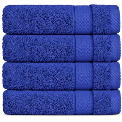 Class Home Collection Badehandtücher 100x150, 4er Badetücher-Set, Royalblau 500 g/m² Frottee 100% Baumwolle Weich & saugstark Strapazierfähig Bordüre Aufhängeschlaufe OEKO-TEX® STANDARD 100 Class Home Collection Badehandtücher 100x150, 4er Badetücher-Set, Royalblau 500 g/m² Frottee 100% Baumwolle Weich & saugstark Strapazierfähig Bordüre Aufhängeschlaufe OEKO-TEX® STANDARD 100