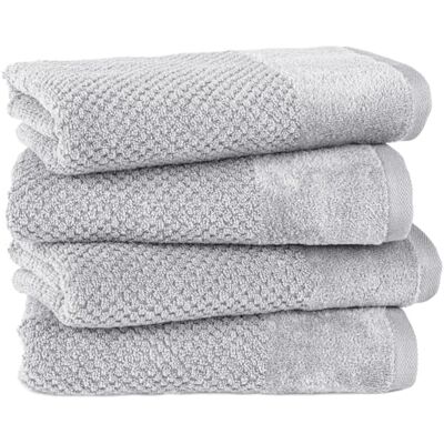 Pure Handtuch 50x100cm 4er-Pack aus 100% Baumwolle Hellgrau Waschbar bis 60°C, trocknergeeignet weich & saugstark Pure Handtuch 50x100cm 4er-Pack aus 100% Baumwolle Hellgrau Waschbar bis 60°C, trocknergeeignet weich & saugstark
