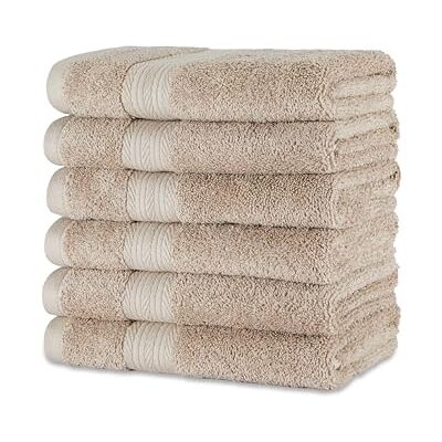Amazon Händehandtuch aus Baumwolle, 6 Stück, 41 x 66 cm Amazon Händehandtuch aus Baumwolle, 6 Stück, 41 x 66 cm