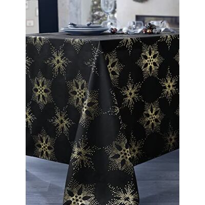CALITEX Strass Tischdecke aus Polyester, goldfarben, rund, 180 cm CALITEX Strass Tischdecke aus Polyester, goldfarben, rund, 180 cm