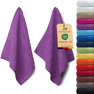 AR Line Arizona 2er Set Seiftuch 30x30 cm – 100% Baumwolle, 500 g/m², weich & saugstark, in Farbe: Orchidee AR Line Arizona 2er Set Seiftuch 30x30 cm – 100% Baumwolle, 500 g/m², weich & saugstark, in Farbe: Orchidee