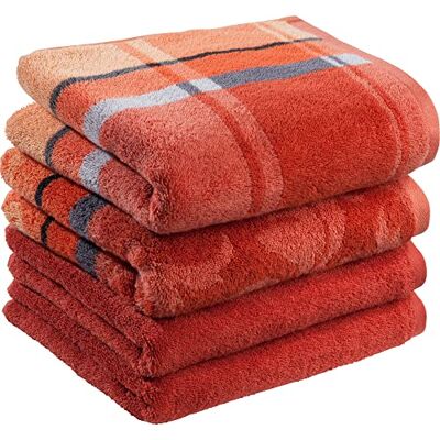 Erwin Müller Handtuch-Set 4er-Pack Terra Größe 50x100 cm Ludwigsburg 100% Baumwolle kuschelweich, saugstark, voluminös praktisch durch beidseitige Schlaufen (weitere Farben) Erwin Müller Handtuch-Set 4er-Pack Terra Größe 50x100 cm Ludwigsburg 100% Baumwolle kuschelweich, saugstark, voluminös praktisch durch beidseitige Schlaufen (weitere Farben)