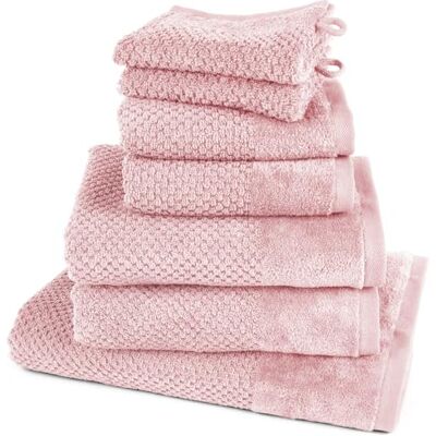 Pure Handtuch Set 7tlg 1xDusch 2xHand 2xGäste 2xWasch Rosa 100% Baumwolle, weich & saugstark Waschbar bis 60∘C, trocknergeeignet Pure Handtuch Set 7tlg 1xDusch 2xHand 2xGäste 2xWasch Rosa 100% Baumwolle, weich & saugstark Waschbar bis 60∘C, trocknergeeignet