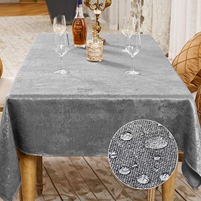 Falcon Tischdecke in Platingrau 140 x 180 cm, schmutzabweisend, mit leichtem Glanz Rechteckig, wasserabweisend,bügelfrei, waschbar, Restaurant, Küche, Party, Dekorativ, Weihnachten, Neujahr, Café, Garten Falcon Tischdecke in Platingrau 140 x 180 cm, schmutzabweisend, mit leichtem Glanz Rechteckig, wasserabweisend,bügelfrei, waschbar, Restaurant, Küche, Party, Dekorativ, Weihnachten, Neujahr, Café, Garten