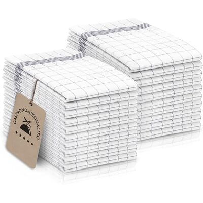 ZOLLNER 20er Set Geschirrtücher Baumwolle in 50x70 cm super saugstarke und langlebige Küchentücher waschbar bis 95°C – in grau weiß kariert Gastronomiequalität Oeko Tex® Zertifiziert ZOLLNER 20er Set Geschirrtücher Baumwolle in 50x70 cm super saugstarke und langlebige Küchentücher waschbar bis 95°C – in grau weiß kariert Gastronomiequalität Oeko Tex® Zertifiziert