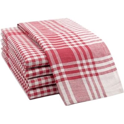 ZOLLNER 5er Set Geschirrtücher Baumwolle in 50x70 cm saugstarke und robuste Küchentücher waschbar bis 60°C – in rot weiß kariert Gastronomiequalität Oeko Tex® Zertifiziert ZOLLNER 5er Set Geschirrtücher Baumwolle in 50x70 cm saugstarke und robuste Küchentücher waschbar bis 60°C – in rot weiß kariert Gastronomiequalität Oeko Tex® Zertifiziert