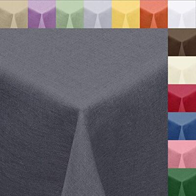 Melody Textil Tischdecke Leinen-Optik 135x180cm oval mit Fleck-Schutz grau *pflegeleicht* Farbe wählbar Melody Textil Tischdecke Leinen-Optik 135x180cm oval mit Fleck-Schutz grau *pflegeleicht* Farbe wählbar