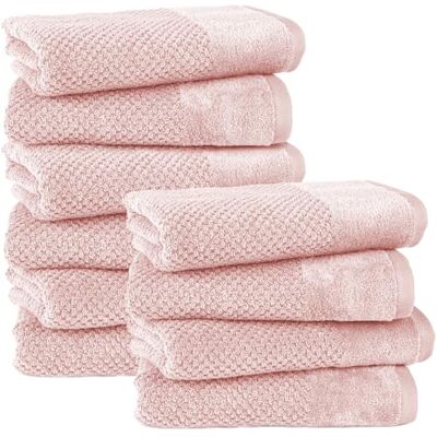 Pure Handtuch 50x100cm 10er-Pack aus 100% Baumwolle Rosa Waschbar bis 60°C, trocknergeeignet weich & saugstark Pure Handtuch 50x100cm 10er-Pack aus 100% Baumwolle Rosa Waschbar bis 60°C, trocknergeeignet weich & saugstark