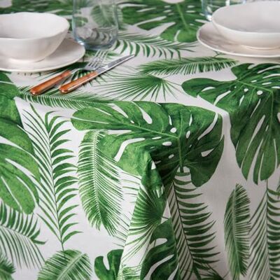Excelsa Foliage Tischdecke, rechteckig, 70% Baumwolle und 30% Polyester, 140 x 180 cm Excelsa Foliage Tischdecke, rechteckig, 70% Baumwolle und 30% Polyester, 140 x 180 cm