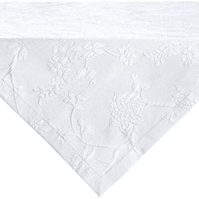Erwin Müller Tischwäsche, Mitteldecke, Tischdecke mit Jaquardmuster, Serie Arnsberg weiß Größe 80x80 cm Robustes Gewebe ist bügelleicht und Lange haltbar, mit hochwertigem Kuvertsaum Erwin Müller Tischwäsche, Mitteldecke, Tischdecke mit Jaquardmuster, Serie Arnsberg weiß Größe 80x80 cm Robustes Gewebe ist bügelleicht und Lange haltbar, mit hochwertigem Kuvertsaum