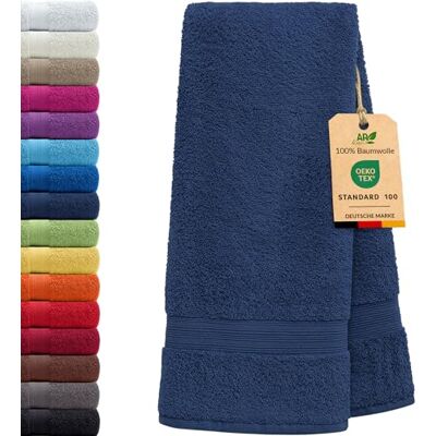 AR Line Arizona Badetuch 100x150 cm – 100% Baumwolle 500 g/m² Frottier, weich & saugstark in Farbe: Dunkelblau AR Line Arizona Badetuch 100x150 cm – 100% Baumwolle 500 g/m² Frottier, weich & saugstark in Farbe: Dunkelblau