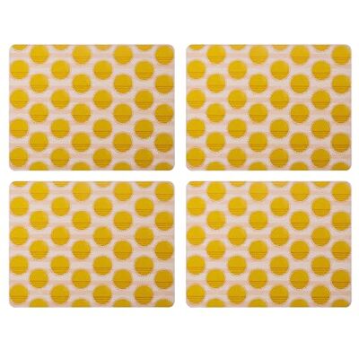 Creative Spots Print Set mit 4 hochwertigen Tischsets, hitzebeständig, rutschfest, fleckenbeständig, mit Korkrückseite, leicht zu reinigen, Bedruckte leichte Tischsets für Küche und Esszimmer Creative Spots Print Set mit 4 hochwertigen Tischsets, hitzebeständig, rutschfest, fleckenbeständig, mit Korkrückseite, leicht zu reinigen, Bedruckte leichte Tischsets für Küche und Esszimmer