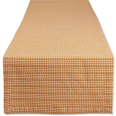 DII Farmhouse Gingham Karierte Tischdecken-Kollektion, Baumwolle, Kürbisgewürz, Table Runner, 14x72 DII Farmhouse Gingham Karierte Tischdecken-Kollektion, Baumwolle, Kürbisgewürz, Table Runner, 14x72