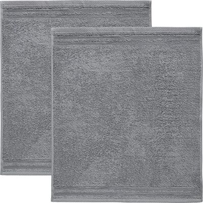 Erwin Müller Geschirrtuch Frottier anthrazit Größe 50x50 cm, Küchentuch, Küchen-Handtuch 2er-Pack strapazierstark, hohe Saugkraft, 100% Baumwolle, mit Schlaufe Erwin Müller Geschirrtuch Frottier anthrazit Größe 50x50 cm, Küchentuch, Küchen-Handtuch 2er-Pack strapazierstark, hohe Saugkraft, 100% Baumwolle, mit Schlaufe