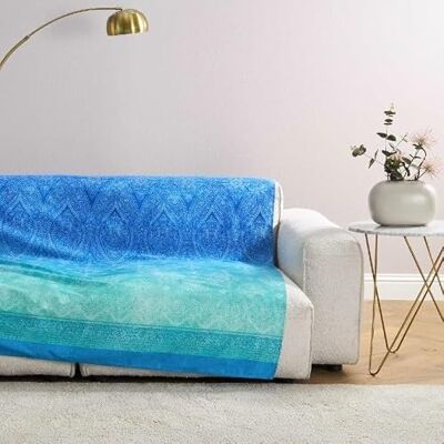 Bassetti Kerala Granfoulard-Tuch aus 100% Baumwolle in der Farbe Blau B1 Maße: 350x270 cm 9332319 Bassetti Kerala Granfoulard-Tuch aus 100% Baumwolle in der Farbe Blau B1 Maße: 350x270 cm 9332319