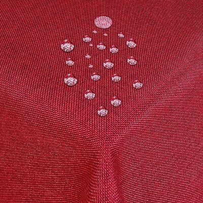 MODERNO Tischdecke Stoff Damast Leinen-Optik Jacquard mit Fleckschutz oval 160x220 cm Rot MODERNO Tischdecke Stoff Damast Leinen-Optik Jacquard mit Fleckschutz oval 160x220 cm Rot