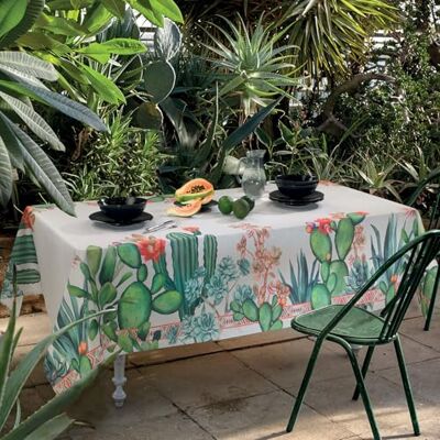 Gabel Frida Tischdecke, rechteckig, Panama, Bedruckt, 12 Plätze, aus Reiner Baumwolle, 150 x 270 cm, hergestellt in Italien Gabel Frida Tischdecke, rechteckig, Panama, Bedruckt, 12 Plätze, aus Reiner Baumwolle, 150 x 270 cm, hergestellt in Italien