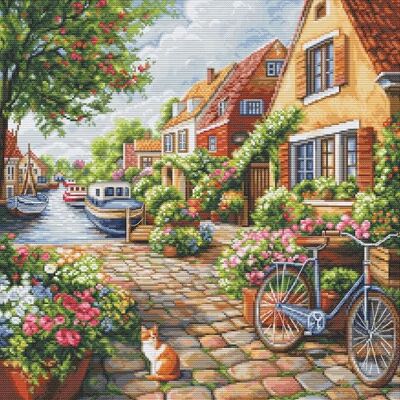 Luca-S Kreuzstich Stickpackung Sommerpracht, Zählmuster, 35x35cm Luca-S Kreuzstich Stickpackung Sommerpracht, Zählmuster, 35x35cm