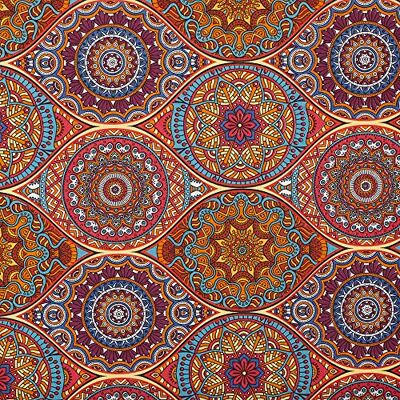 Kt KILOtela Canvas Dekostoff, Home-Accessoires, Leichte Polsterung, Tischdecken, Kissen, Vorhänge, Taschen, 100 cm Länge x 280 cm Breite, Mandalas, Mehrfarbig 1 Meter Kt KILOtela Canvas Dekostoff, Home-Accessoires, Leichte Polsterung, Tischdecken, Kissen, Vorhänge, Taschen, 100 cm Länge x 280 cm Breite, Mandalas, Mehrfarbig 1 Meter