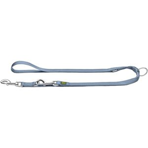 Hunter Verstellbare Hundeführleine, Farbe: Rauchblau, 3-Fach verstellbar, Robustes Nylon, pflegeleicht, Größe: 15/200 Hunter Verstellbare Hundeführleine, Farbe: Rauchblau, 3-Fach verstellbar, Robustes Nylon, pflegeleicht, Größe: 15/200